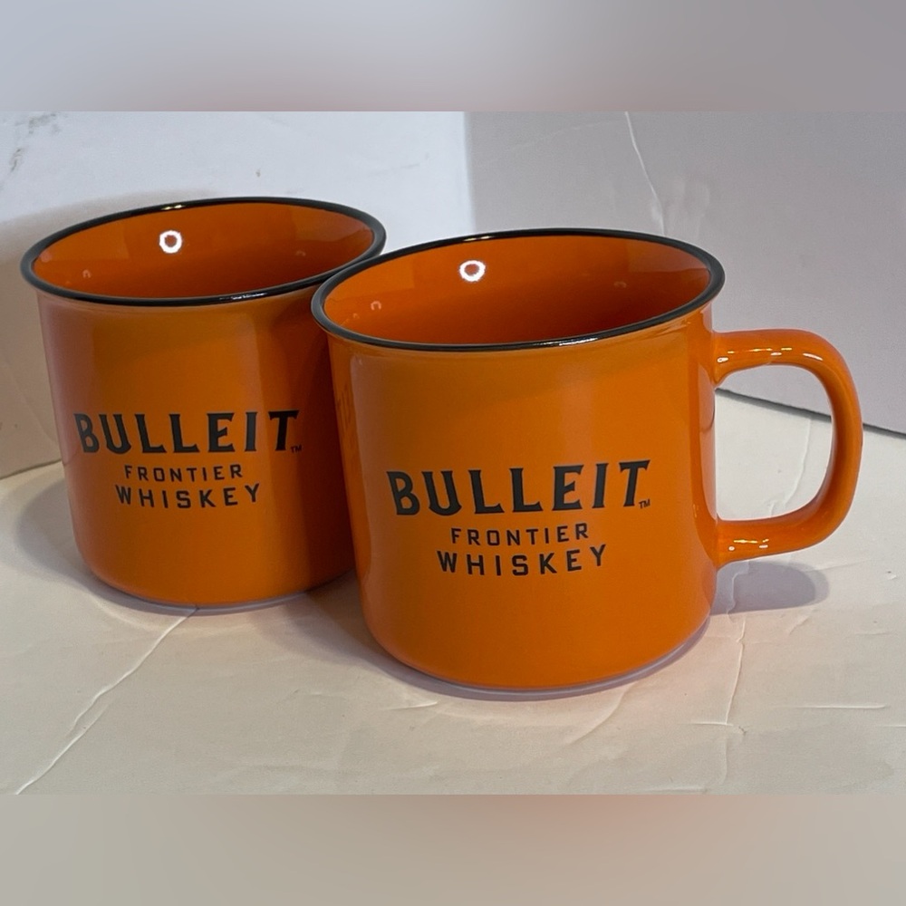 BULLEIT CERAMIC CAMPFIRE Frontier Whiskey Mug Set